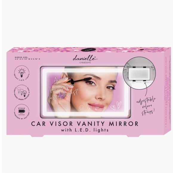 Danielle Creations LED Lights Car Visor Vanity Mirror - Picture 1 of 5